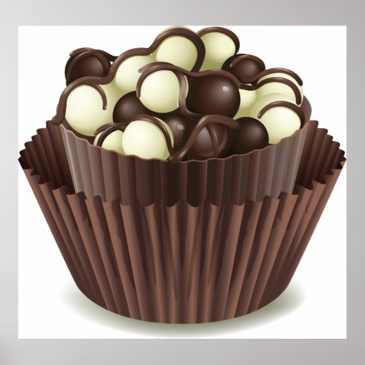 Chocolade in een Poster voor de Chocolade Cup (Voorkant)