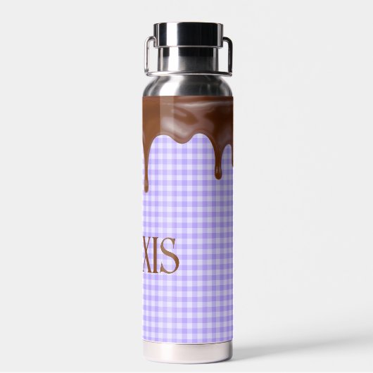 Chocolade in gingham waterfles (Achterkant)