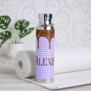 Chocolade in gingham waterfles