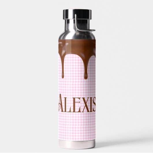 Chocolade in gingham waterfles (Links)