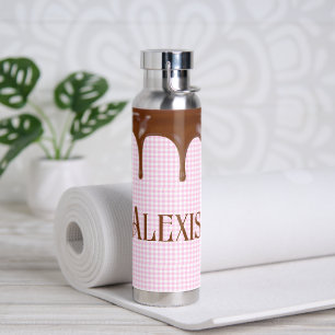 Chocolade in gingham waterfles
