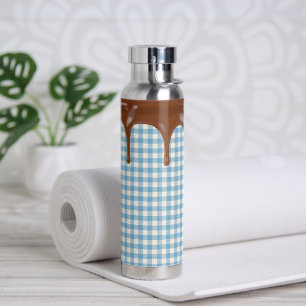 Chocolade in gingham waterfles