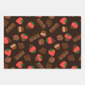 Chocolade Inpakpapier, Snoep Cadeaupapier (Voorkant 3)