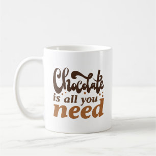 Chocolade is alles wat je nodig hebt koffiemok