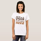 Chocolade is alles wat je nodig hebt t-shirt (Voorkant volledig)
