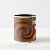 Chocolade is beter tweekleurige koffiemok (Center)