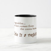 Chocolade is een groente! Mok (Midden)