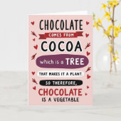 Chocolade Is Een Groentekaart Kaart (Gele Bloem)