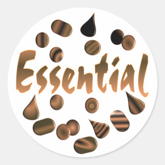 Chocolade is essentieel ronde sticker