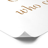 Chocolade is het antwoord op gevoelens en afbeeldi poster (Hoek)