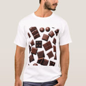 Chocolade is het T-shirt van Valentijns" (Voorkant)