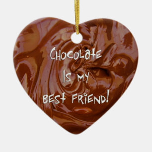 Chocolade is mijn beste vriendenkring voor het har keramisch ornament