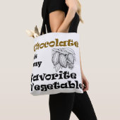 Chocolade is mijn favoriete groente tote bag (Dichtbij)