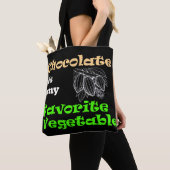 Chocolade is mijn favoriete groente tote bag (Dichtbij)