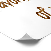 Chocolade is mijn favoriete soort Veggie Poster (Hoek)