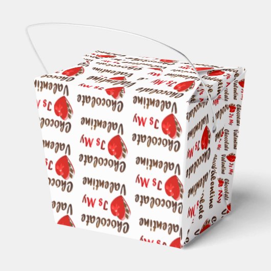 Chocolade is mijn Valentijn Bedankdoosjes (Achterkant)