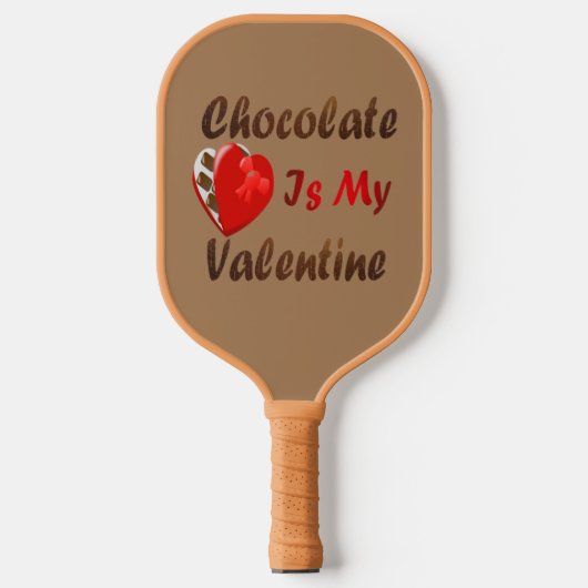 Chocolade is mijn Valentijn Pickleball Paddle (Voorkant)