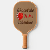 Chocolade is mijn Valentijn Pickleball Paddle (Achterkant)