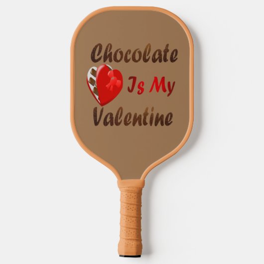 Chocolade is mijn Valentijn Pickleball Paddle (Achterkant)