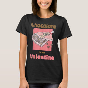 Chocolade is mijn Valentijn Snoep Lovers Coupl T-shirt