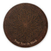 Chocolade-iscing Keramische Knop (Voorkant)