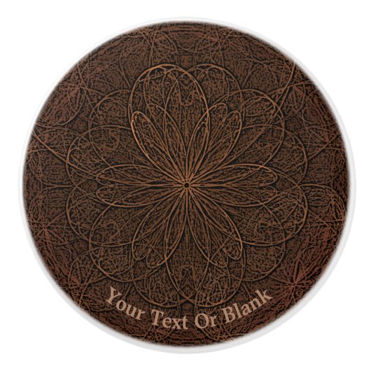 Chocolade-iscing Keramische Knop (Voorkant)