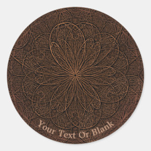 Chocolade-iscing Ronde Sticker