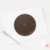 Chocolade-iscing Ronde Sticker (Envelop)