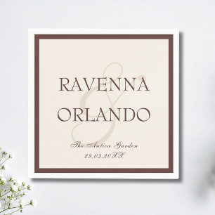 Chocolade Ivoorkleurig Oud Geld Tijdloos Glamour B Servet