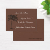 Chocolade Java Beach Getaway Save The Date Cards Visitekaartjes (Bureau)