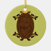 Chocolade Jesus Keramisch Ornament (Voorkant)