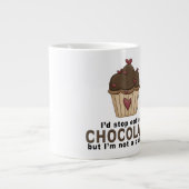 Chocolade- Jumbo-Mok Grote Koffiekop (Voorkant)