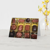 Chocolade Kaart (Gele Bloem)