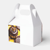 Chocolade & karamel-thema gunstbox bedankdoosjes (Achterkant)