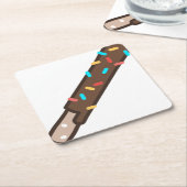 chocolade kartonnen onderzetters (Schuin)