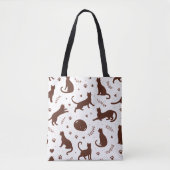 Chocolade Katjes Tote Bag (Voorkant)