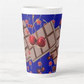 Chocolade Kersen Latte Mok (Voorkant)