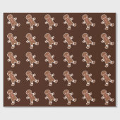 Chocolade Kerstkrans Koekjes Inpakpapier (Vlak)