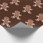 Chocolade Kerstkrans Koekjes Inpakpapier (Hoek)
