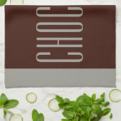 Chocolade Keukenhanddoek (Gevouwen)