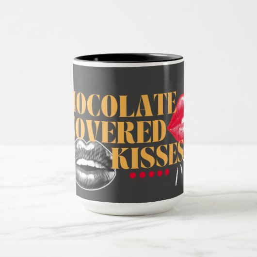 Chocolade Kisses Zwart Mok (Midden)