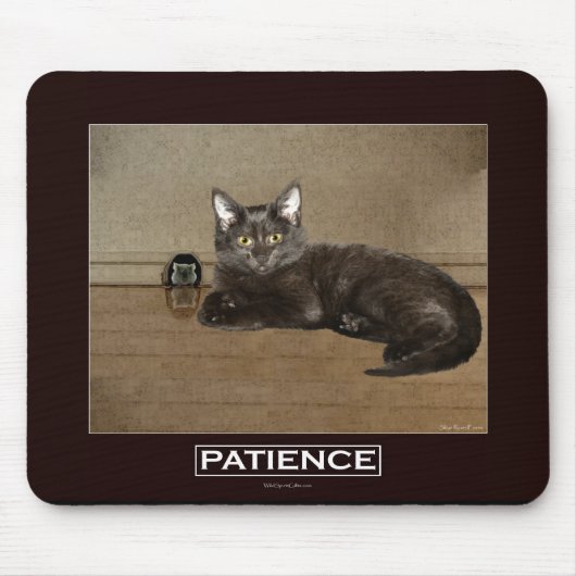 Chocolade Kitten Fun Motivatie Mousepad Muismat (Voorkant)