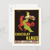 Chocolade Klaus Advertisement Poster Briefkaart (Voorkant / Achterkant)