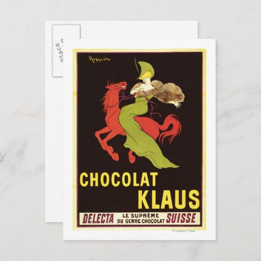 Chocolade Klaus Advertisement Poster Briefkaart (Voorkant / Achterkant)