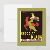 Chocolade Klaus Advertisement Poster Briefkaart (Voorkant / Achterkant)