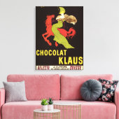 Chocolade Klaus Advertisement Poster Canvas Afdruk (Insitu (Woonkamer))