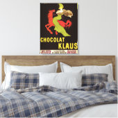 Chocolade Klaus Advertisement Poster Canvas Afdruk (Insitu (Slaapkamer))