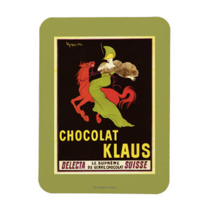 Chocolade Klaus Advertisement Poster Magneet