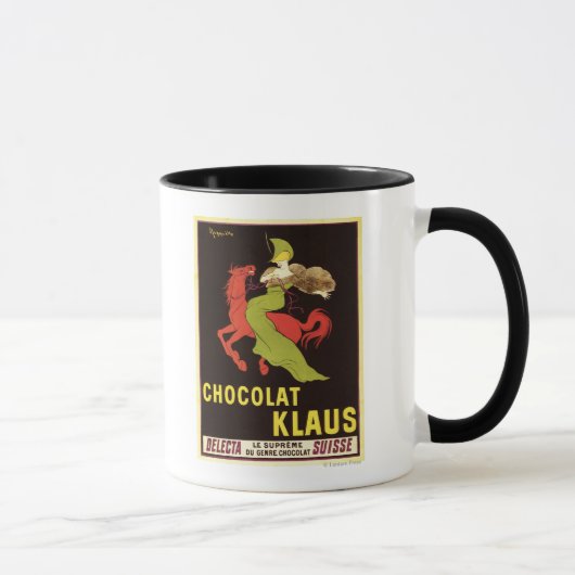 Chocolade Klaus Advertisement Poster Mok (Rechts)