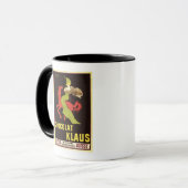 Chocolade Klaus Advertisement Poster Mok (Voorkant links)